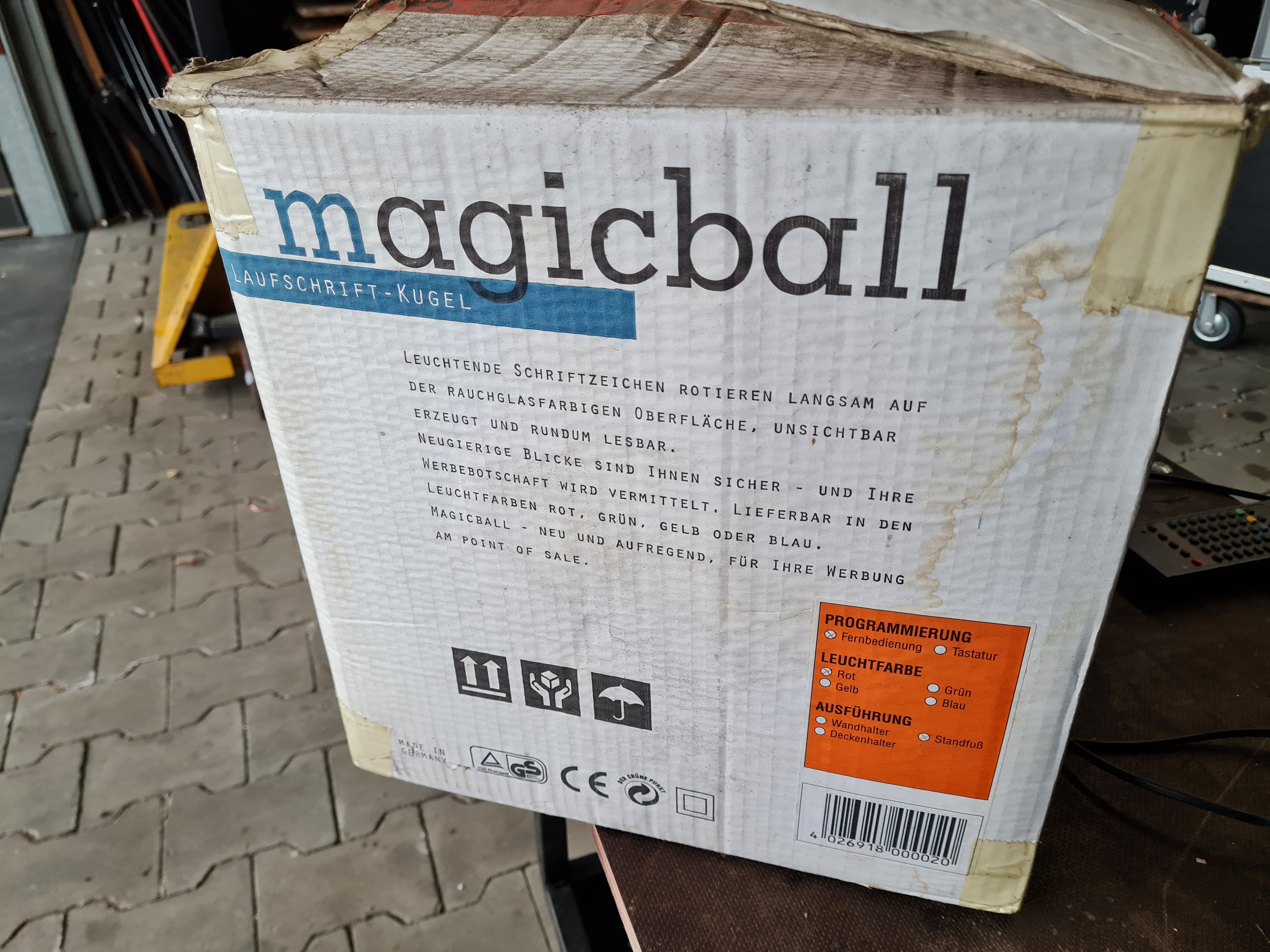 Magic-Ball - gebraucht - Leuchtkugel 